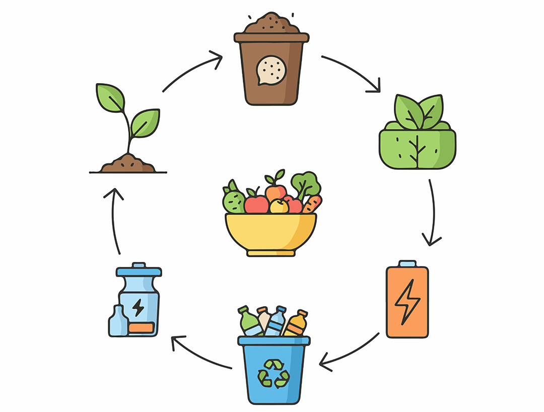 Biotechnological Valorization of Fruit and Vegetable Waste into Sustainable Food Coatings, Packaging, and Biofertilizers for Agriculture (LOOP)